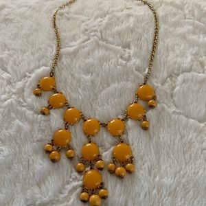 Butter squash Bauble Bubble Bib Statement Necklace.Like new
